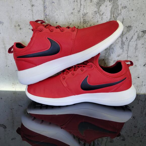 Nike Roshe Two Men’s Shoes - Gym Red/Black - Size 13 - Preowned, No Insoles - Picture 6 of 7